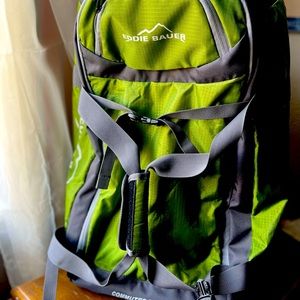 Eddie Bauer Olive Green rolling duffle bag